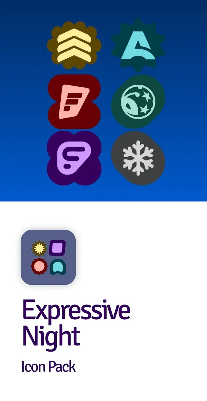 Expressive Night Icon Pack screenshot 2