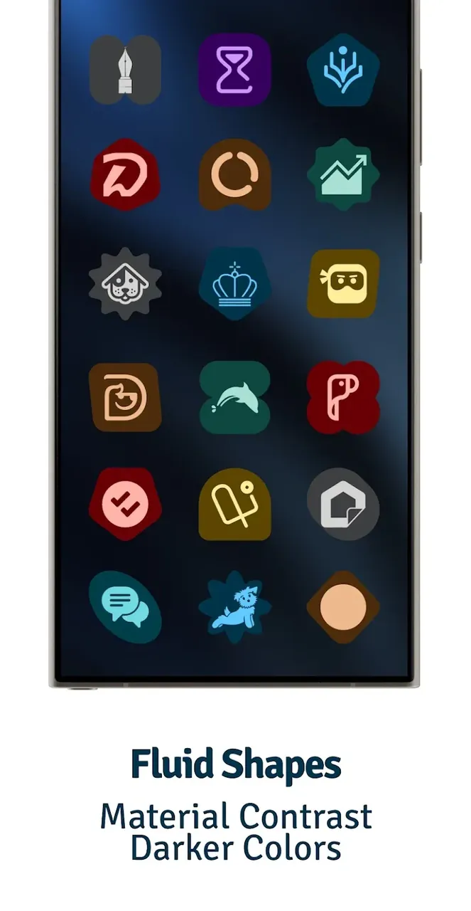 Expressive Night Icon Pack screenshot 4