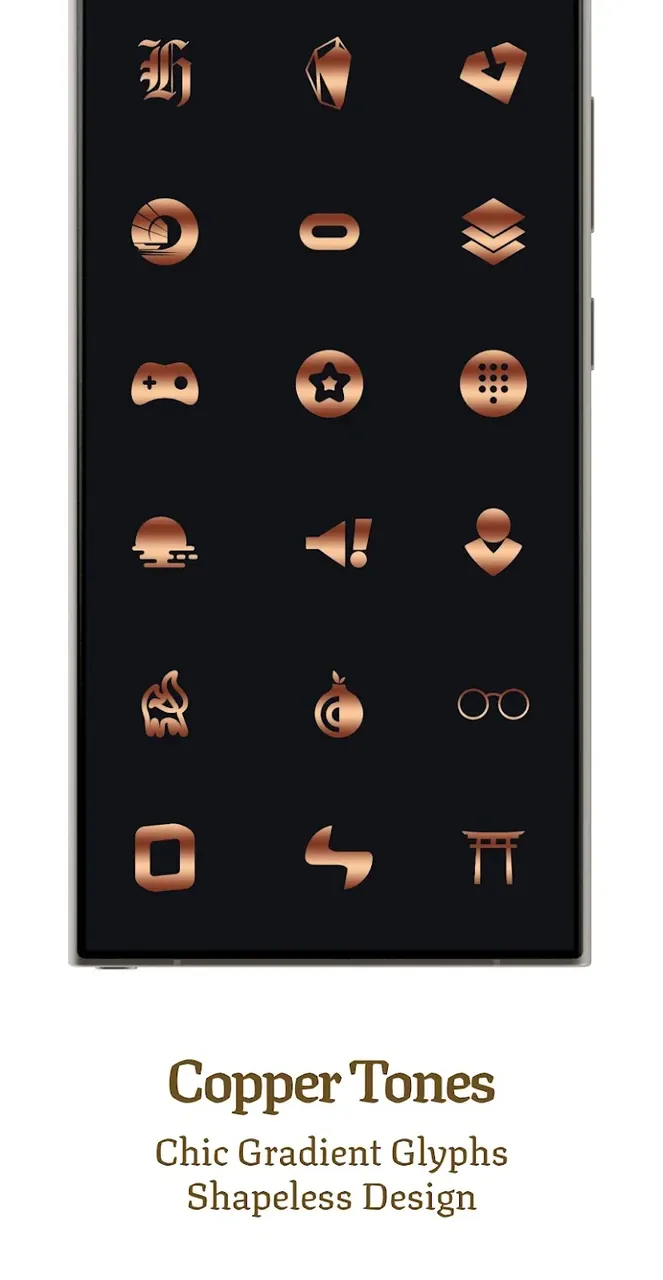Bronze Copper Icon Pack screenshot 4