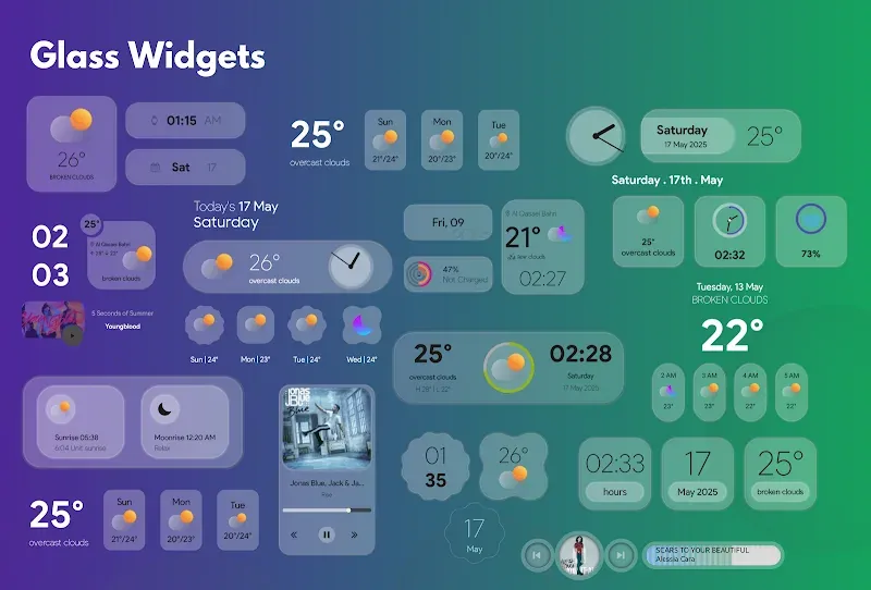 Glass Widgets screenshot 6