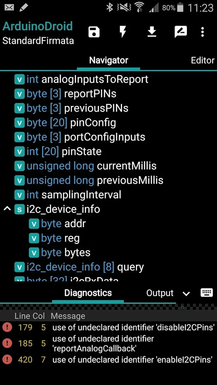 ArduinoDroid screenshot 3