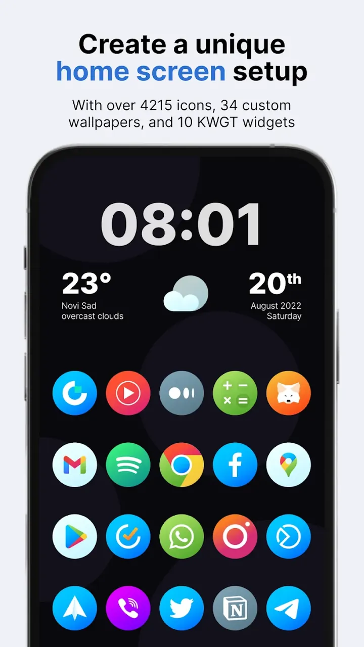 Hera Icon Pack: Circle Icons screenshot 2