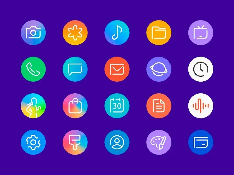 Delux - Icon pack (Round) screenshot 2