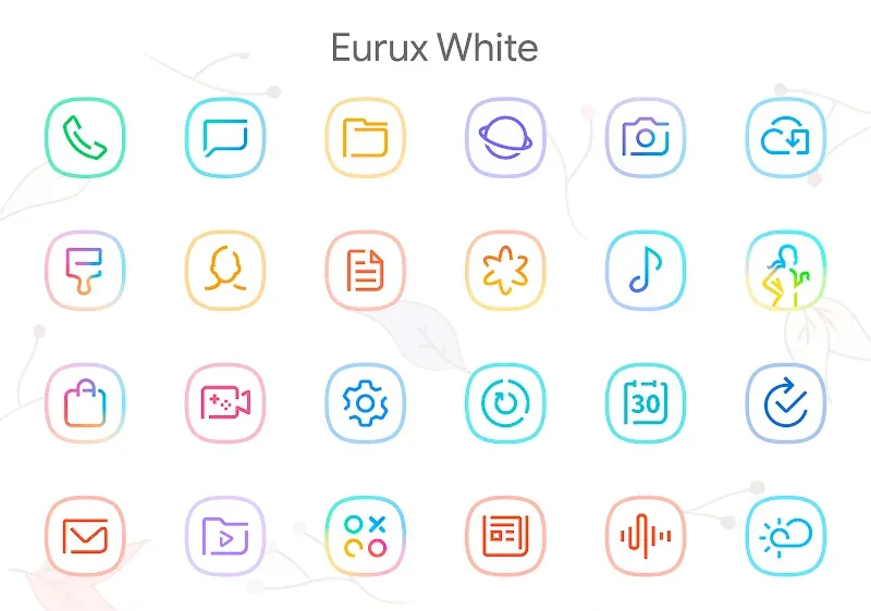 Eurux White - Icon Pack screenshot 2