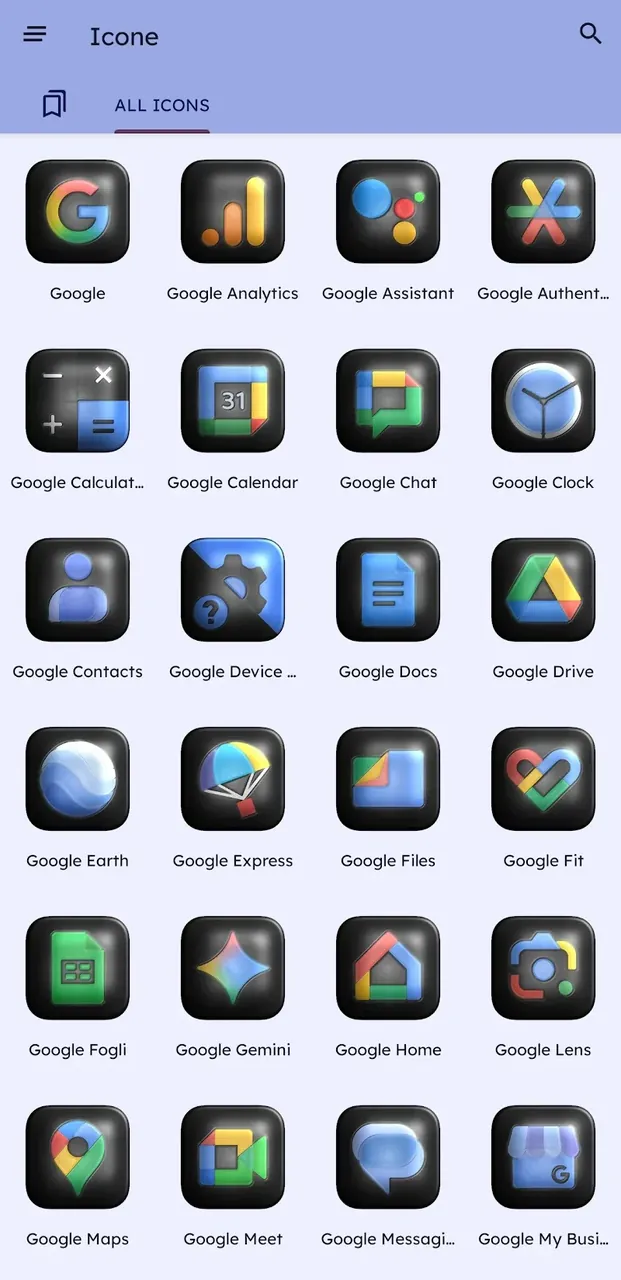 Glossy Dark 3D - Icon Pack screenshot 3