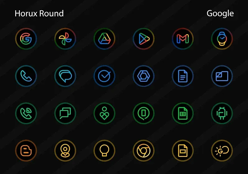 Horux - Icon Pack (Round) screenshot 4