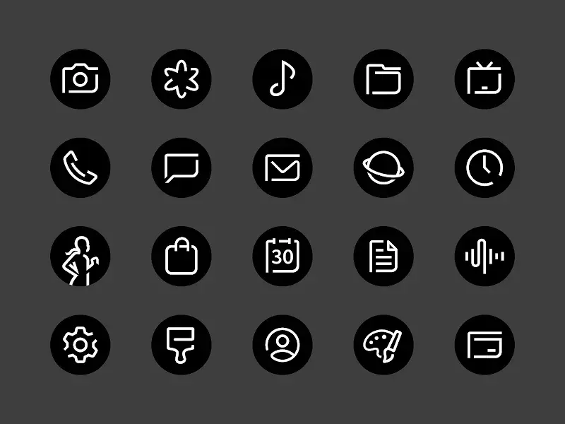 Blaux - Icon Pack (Round) screenshot 2