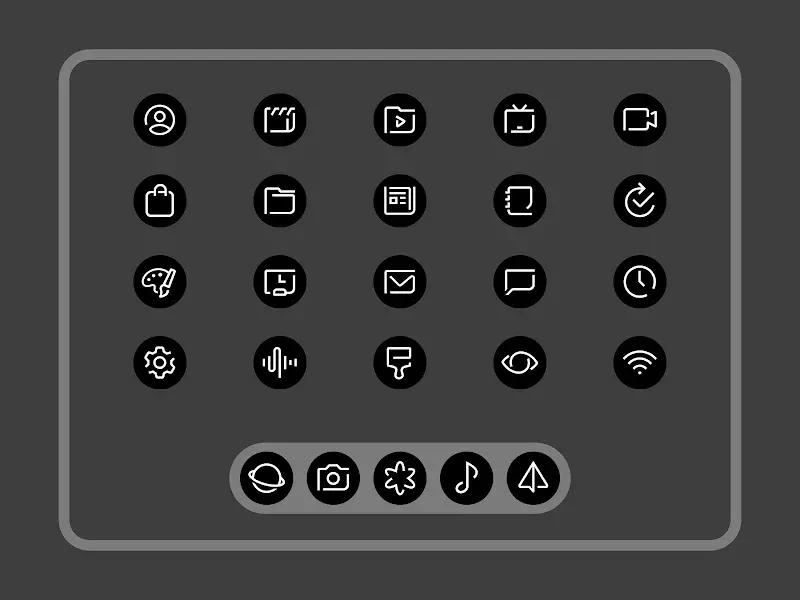 Blaux - Icon Pack (Round) screenshot 5