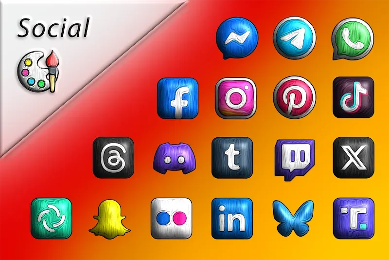 Painting 3D - Icon Pack screenshot 3