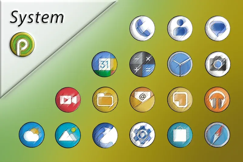 Pixly Vintage - Icon Pack screenshot 2