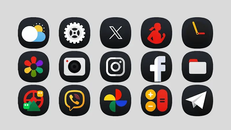 OneUI 7 Dark - Icon Pack screenshot 3