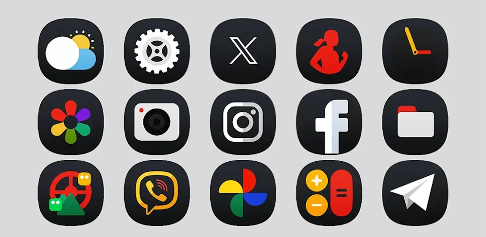 OneUI 7 Dark - Icon Pack screenshot 1