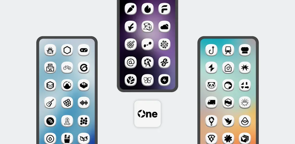 One 3D White Icon Pack screenshot 1
