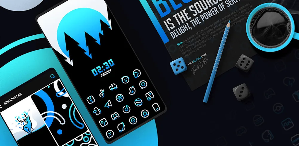 BlueLine IconPack screenshot 1