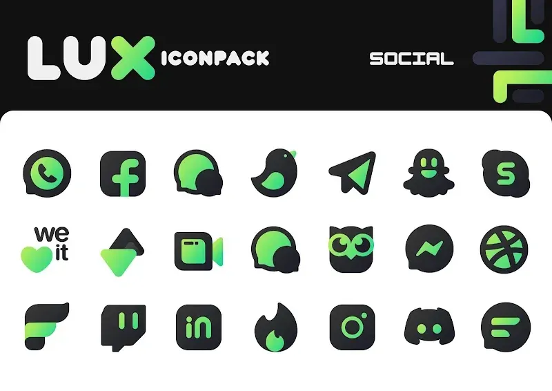 Green Icon Pack: LuX screenshot 5