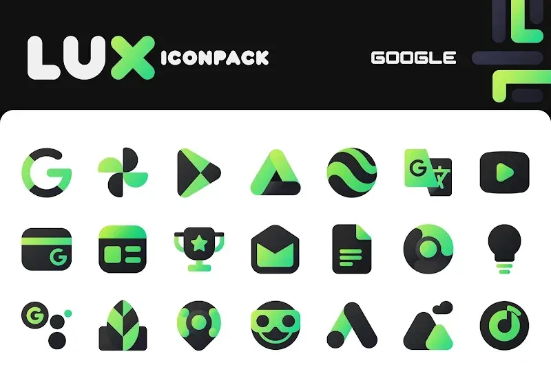 Green Icon Pack: LuX screenshot 4