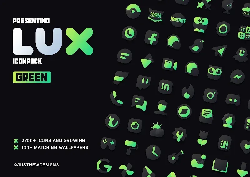 Green Icon Pack: LuX screenshot 2