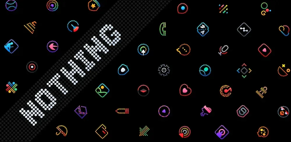 Neon : Dots Iconpack screenshot 1