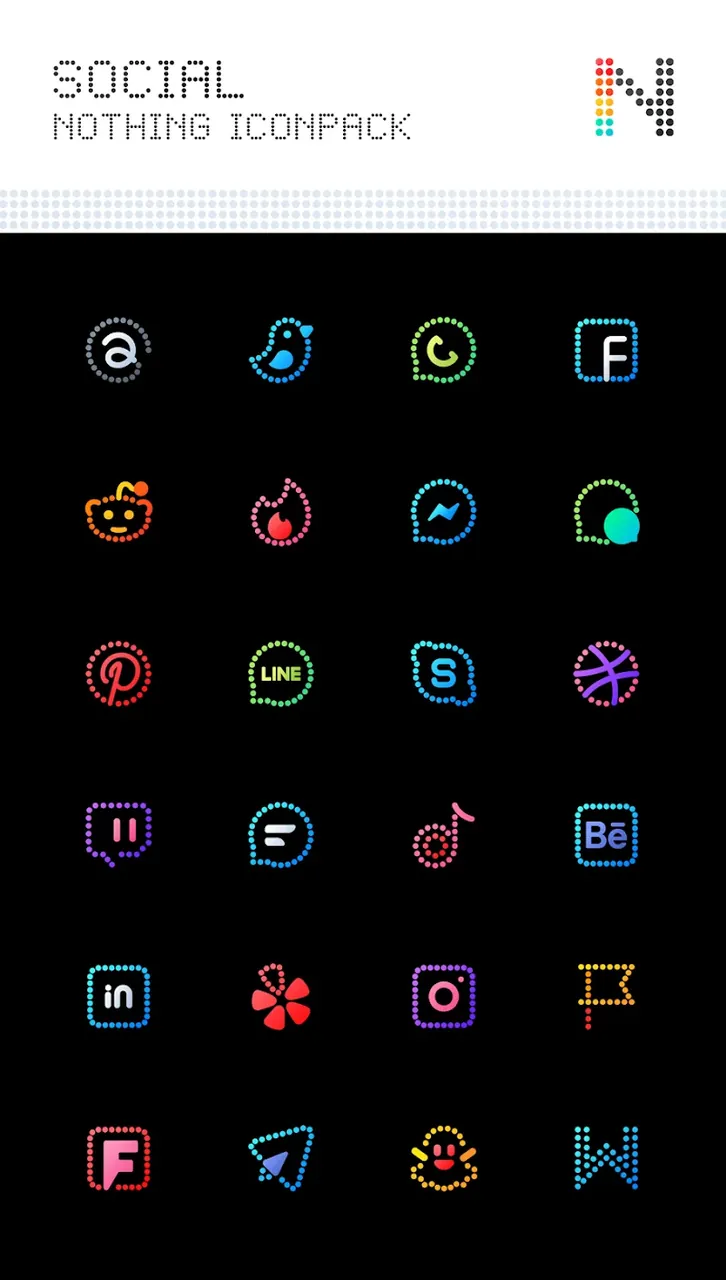 Neon : Dots Iconpack screenshot 4