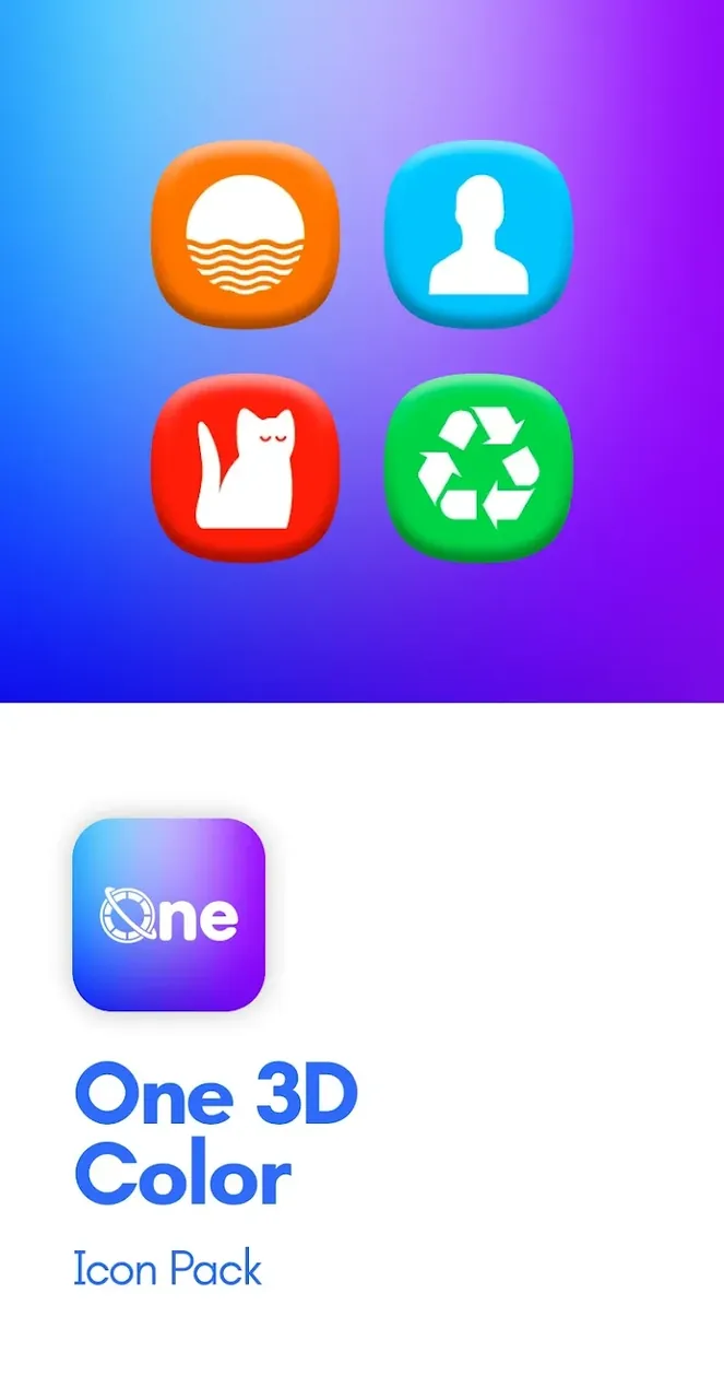 One 3D Color Icon Pack screenshot 2