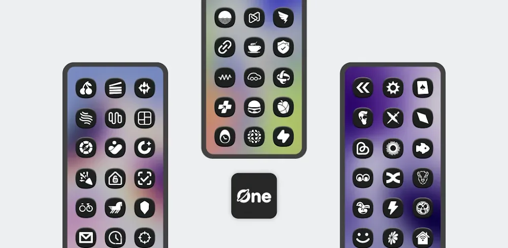 One 3D Dark Icon Pack screenshot 1