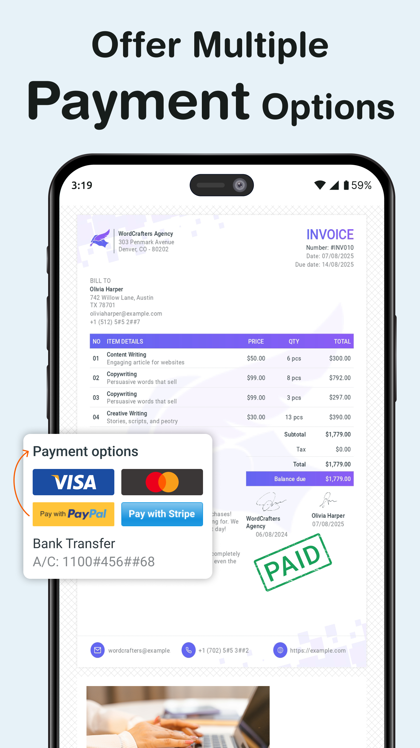 Invoice Maker: Atom Invoice screenshot 4