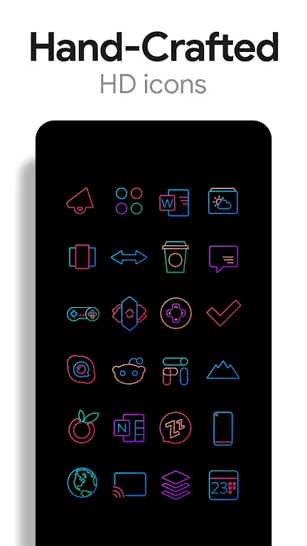Lines Chroma - Icon Pack screenshot 4