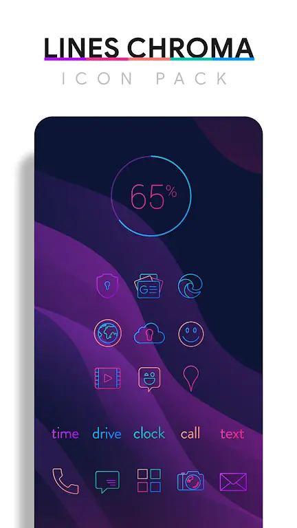 Lines Chroma - Icon Pack screenshot 3