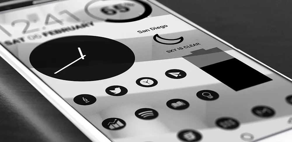 Dark Void Pro - Black Icons screenshot 1