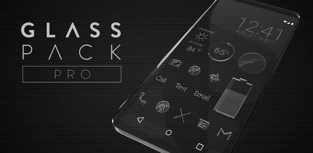 Glass Pack Pro - Clear Icons screenshot 1
