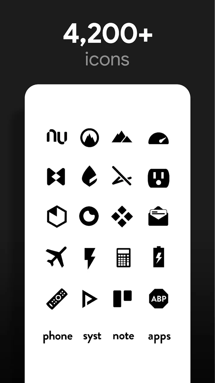 Flight Dark Pro - Icon Pack screenshot 3