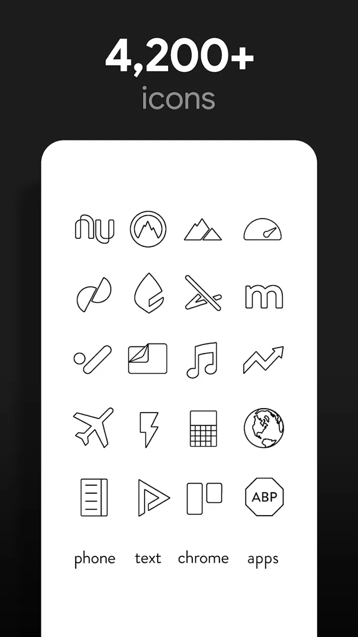 Lines Dark Pro - Icon Pack screenshot 3