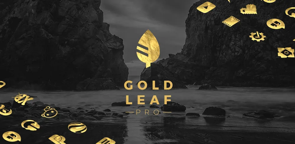 Gold Leaf Pro - Icon Pack screenshot 1