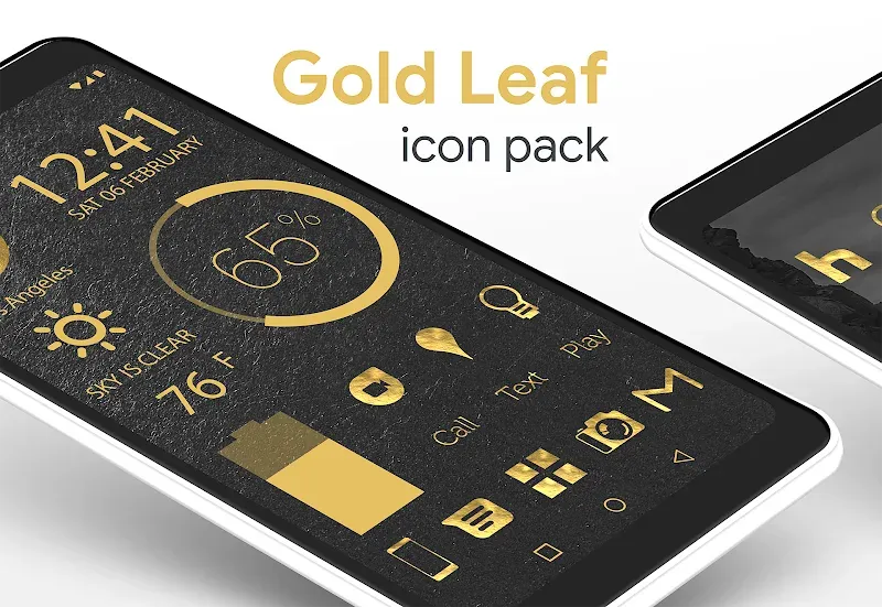 Gold Leaf Pro - Icon Pack screenshot 2