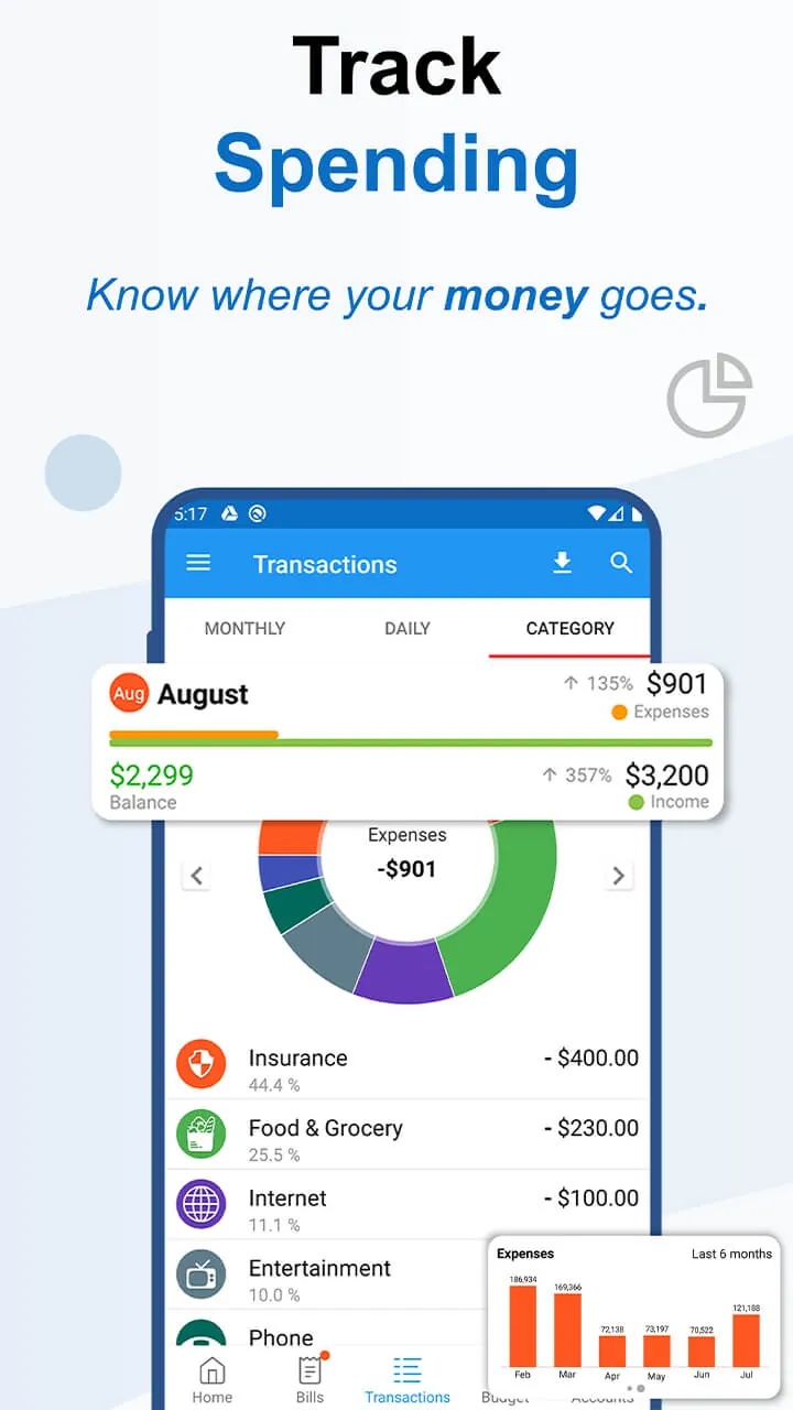 Bill Payment Organizer, Budget screenshot 6