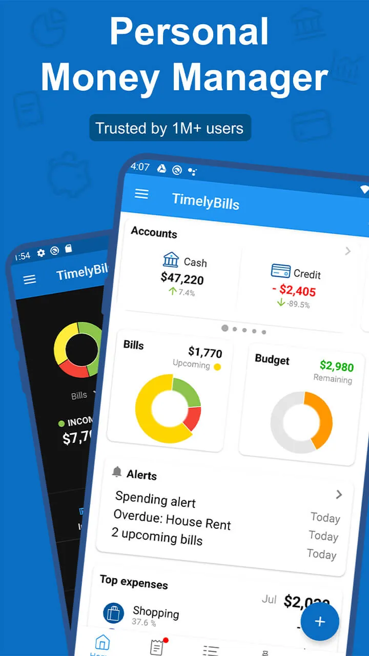 Bill Payment Organizer, Budget screenshot 2