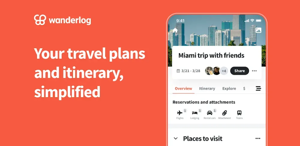 Wanderlog screenshot 1