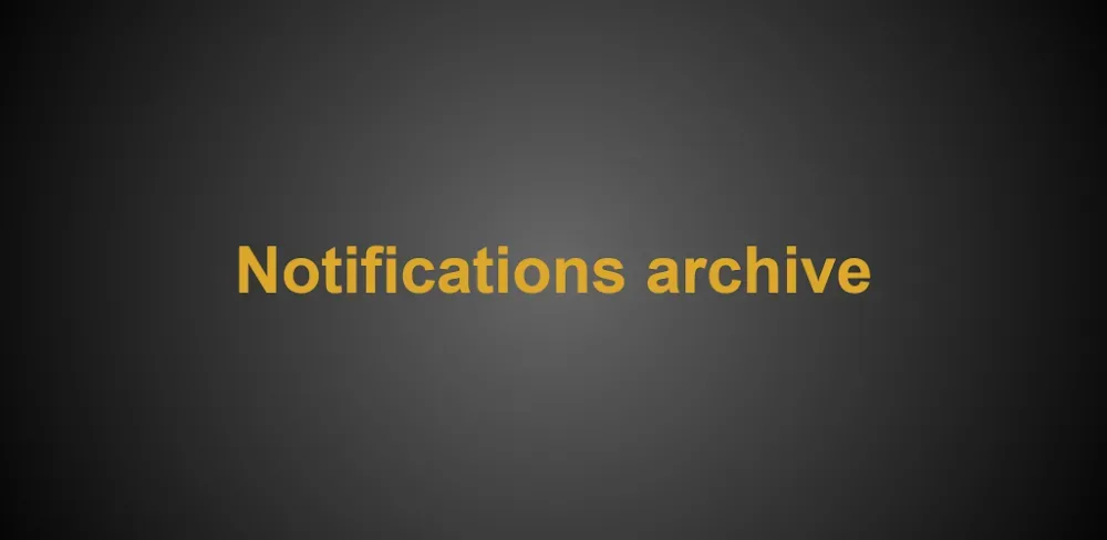 Notifications archive screenshot 1