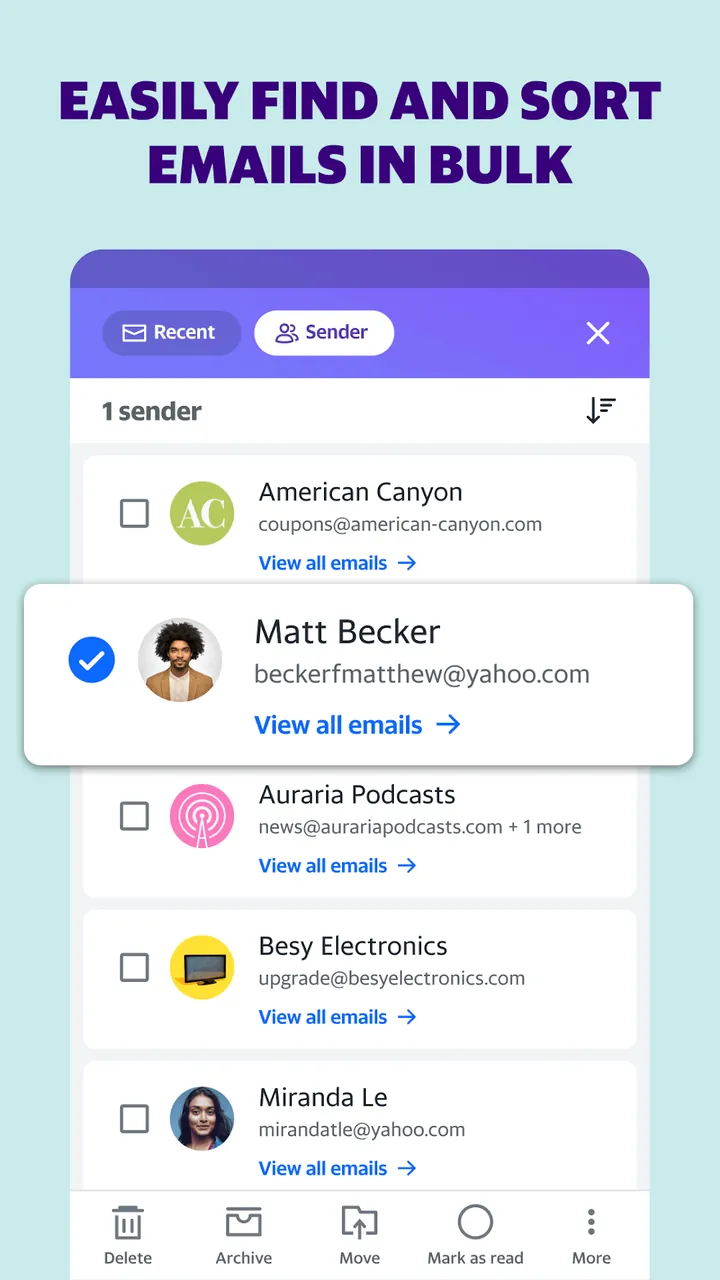 Yahoo Mail screenshot 2