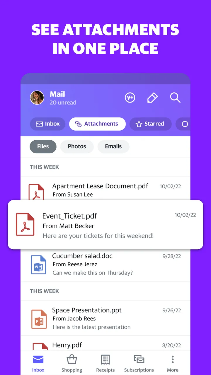 Yahoo Mail screenshot 3
