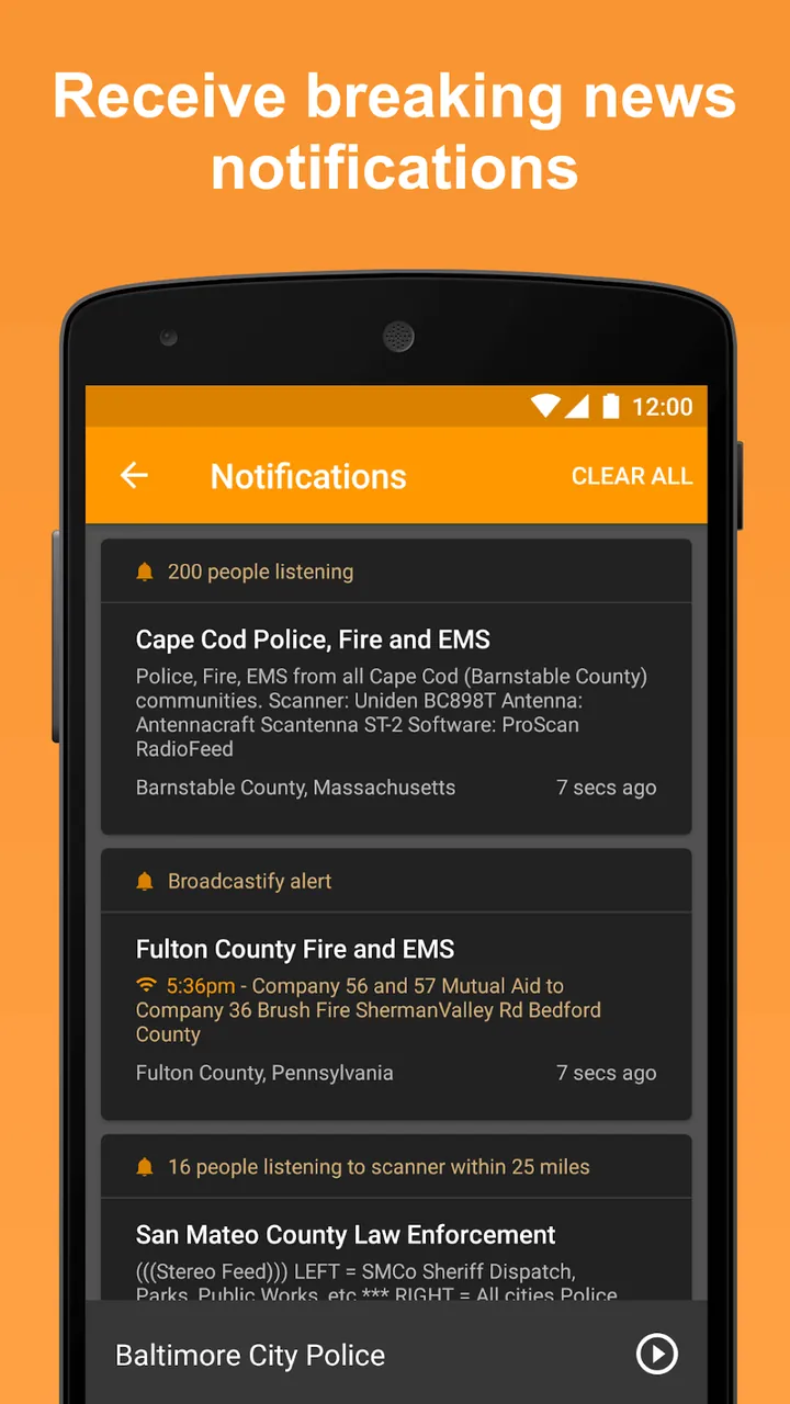 Scanner Radio - Police Scanner screenshot 5