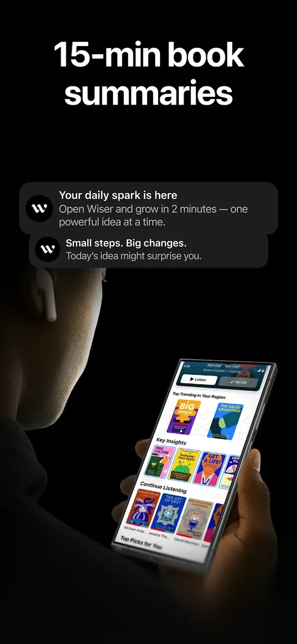 Wiser - 15 minutes Audio Books screenshot 3