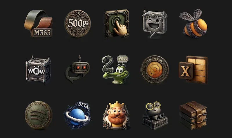 Goth - Icon Pack screenshot 3