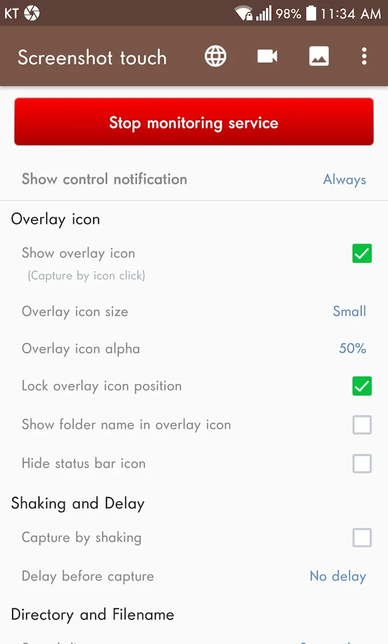 Screenshot touch screenshot 2
