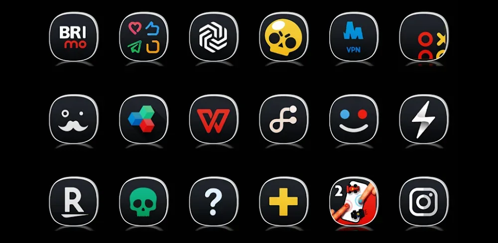 1UI7 DarkR Icon Pack screenshot 1