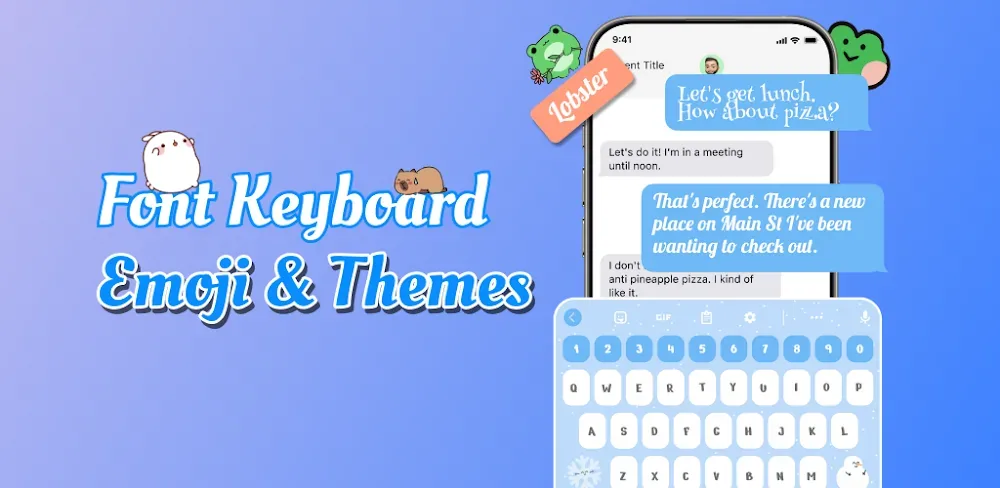 Emoji Font Keyboard & Themes screenshot 1