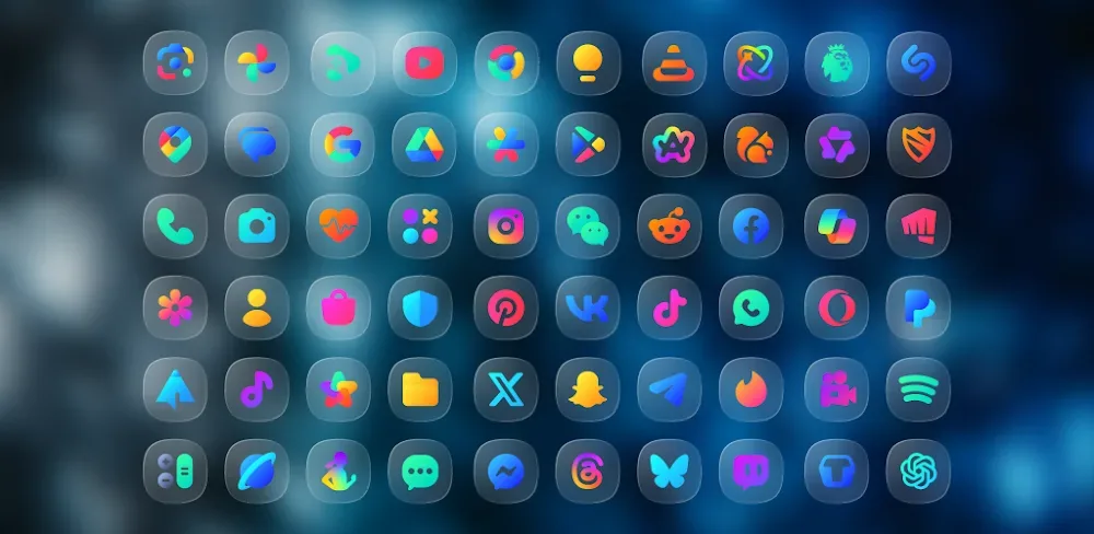 One UI Glass Color Icon Pack screenshot 1