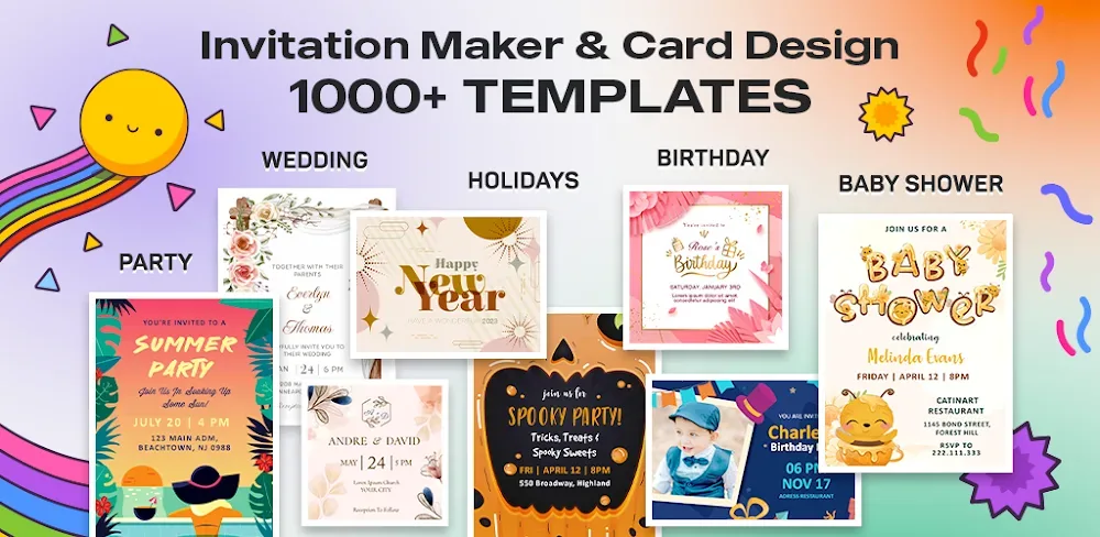 Invitation Maker & Card Design screenshot 1