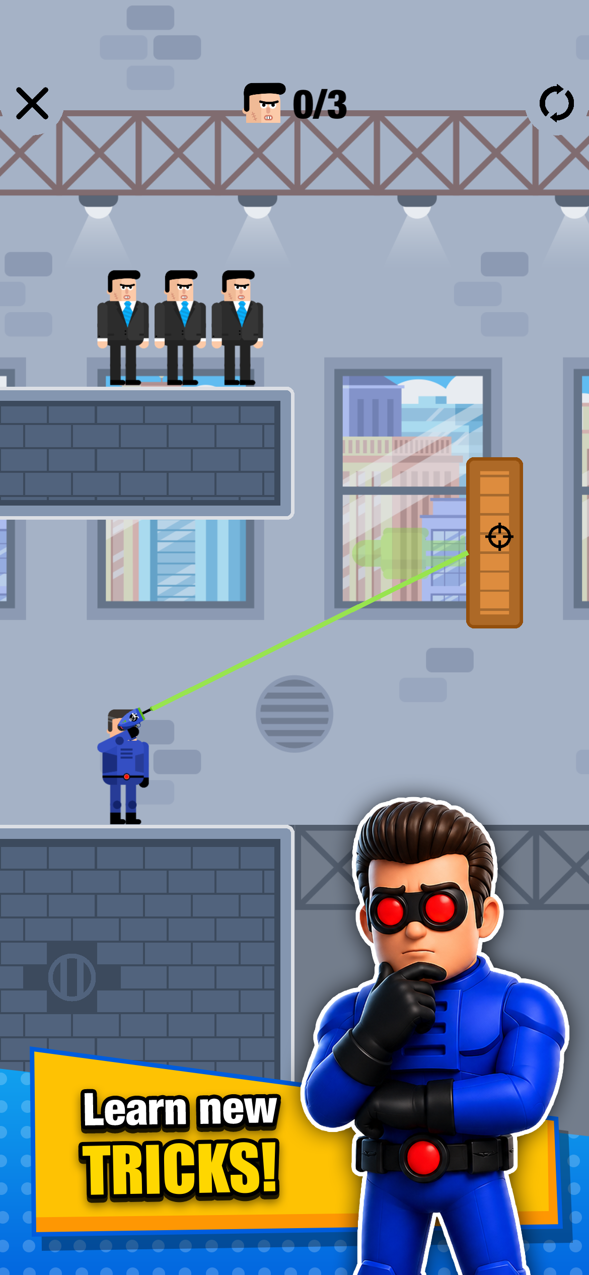 Mr Bullet 2 - Guns & Portals gameplay screenshot 4