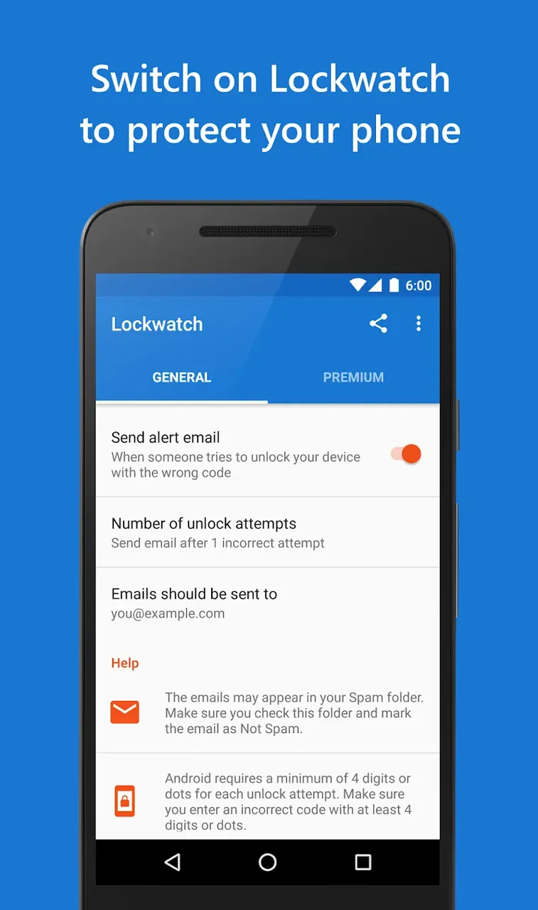 Lockwatch screenshot 2